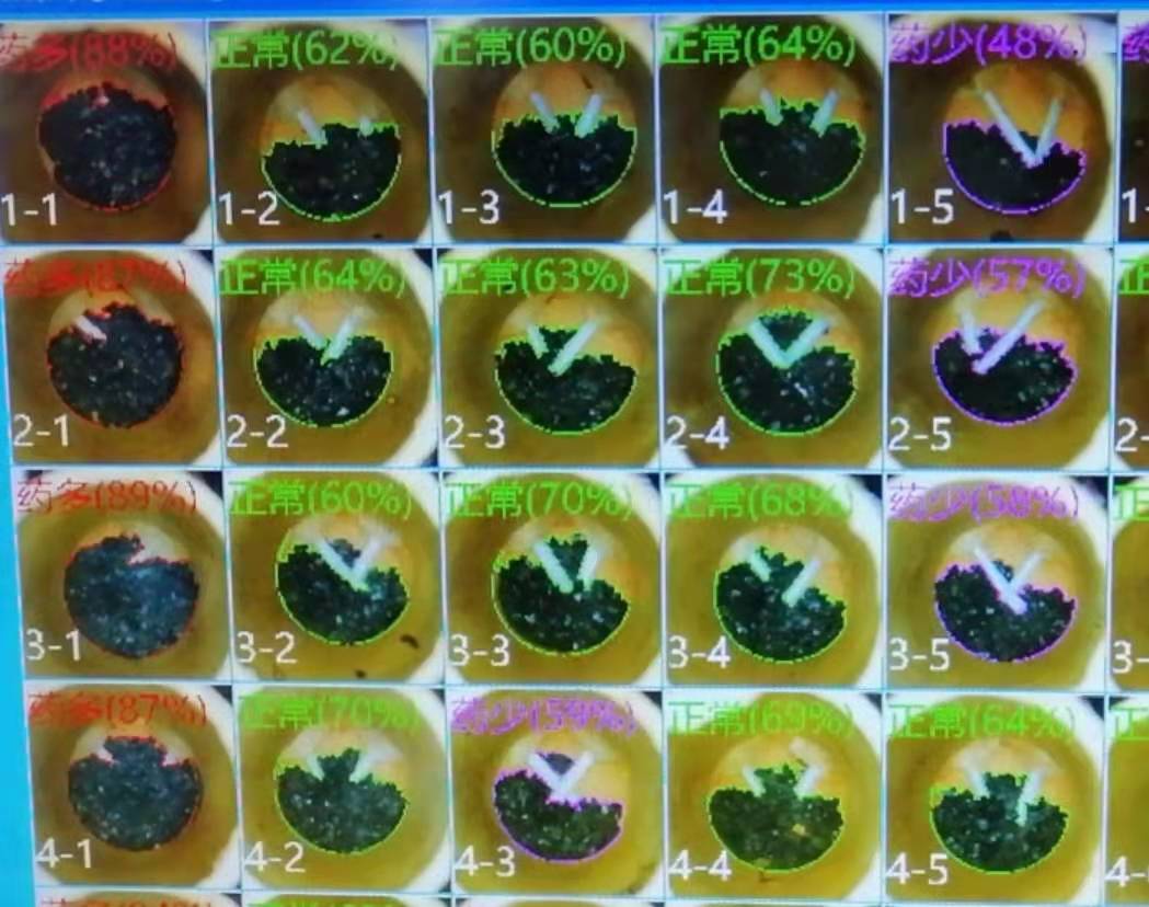 花炮生产视觉检测仪之火药检测